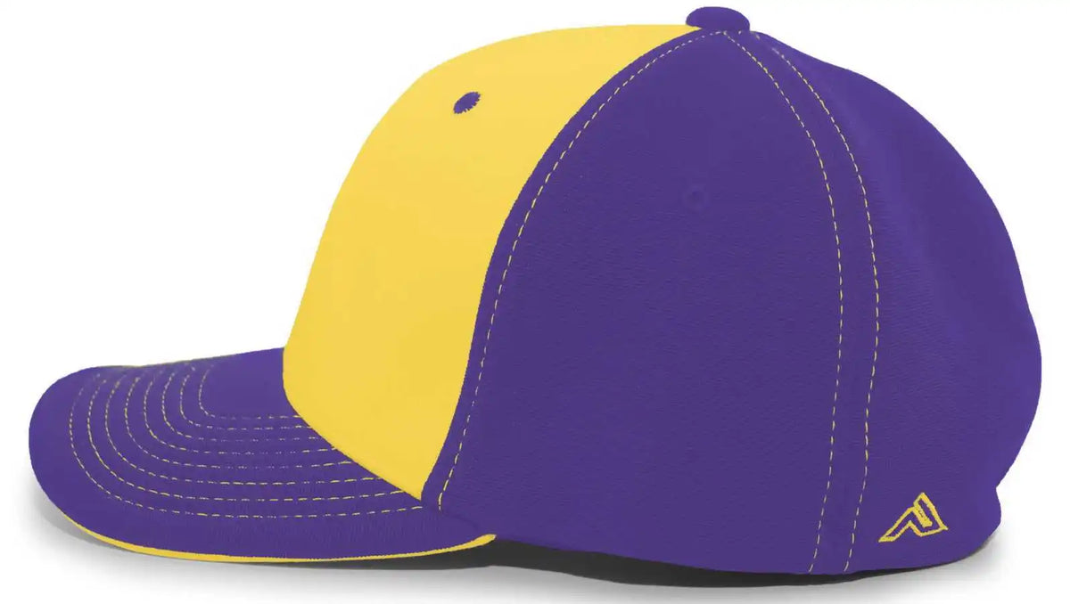 Pacific Headwear 398f M2 Performance Flexfit Cap - Purple Gold