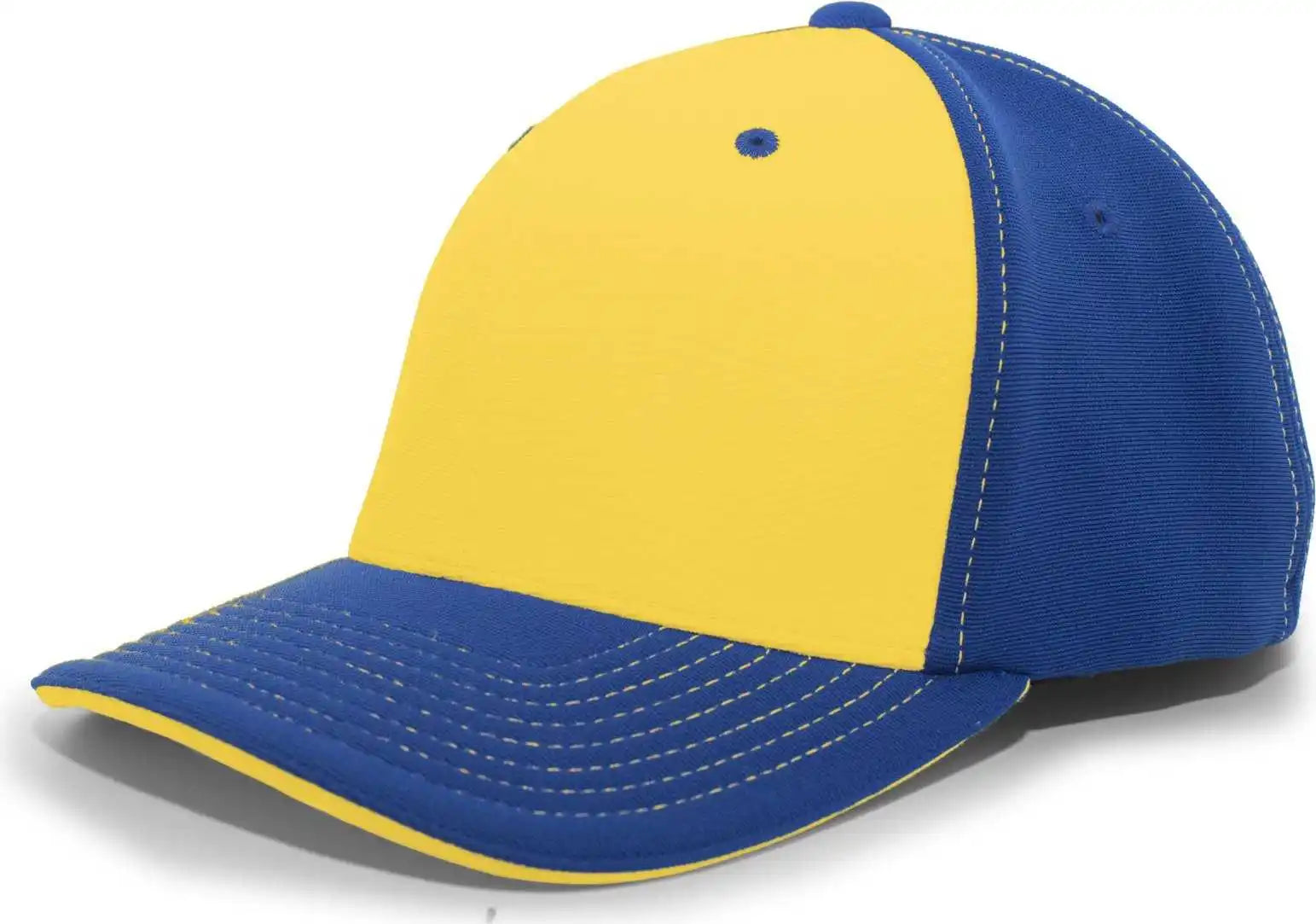 Pacific Headwear 398f M2 Performance Flexfit Cap - Royal Gold - 6 1/2’’ - 7’’