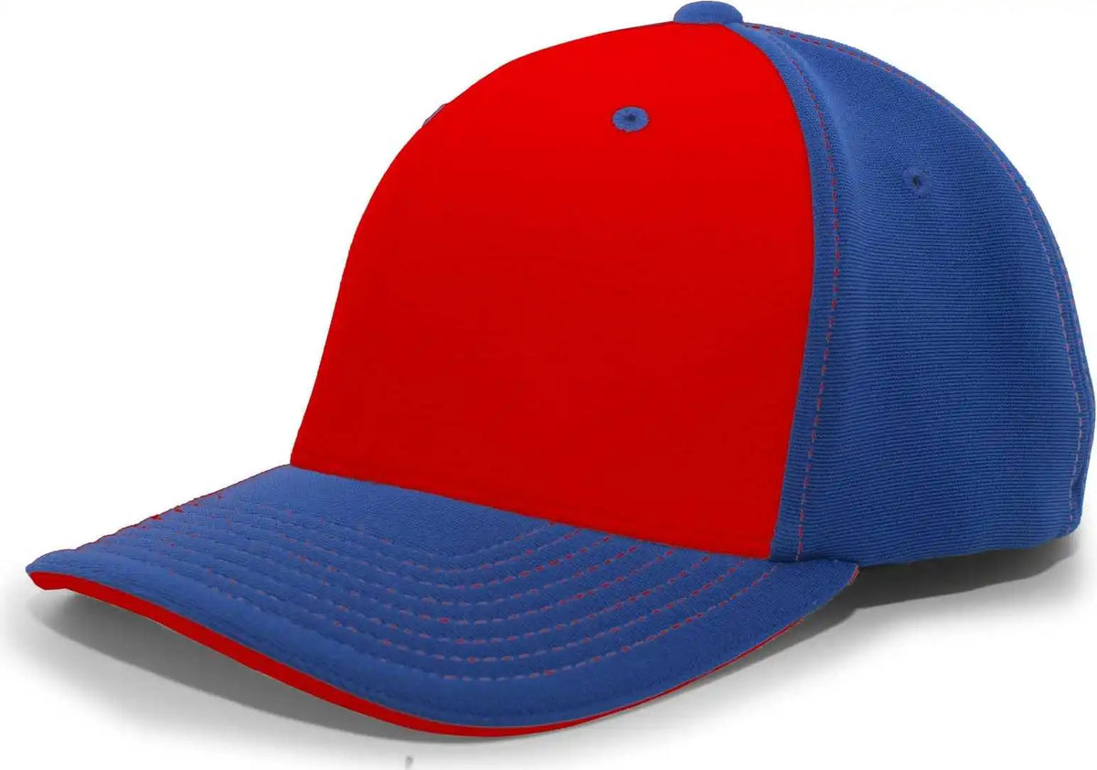 Pacific Headwear 398f M2 Performance Flexfit Cap - Royal Red - 6 1/2’’ - 7’’