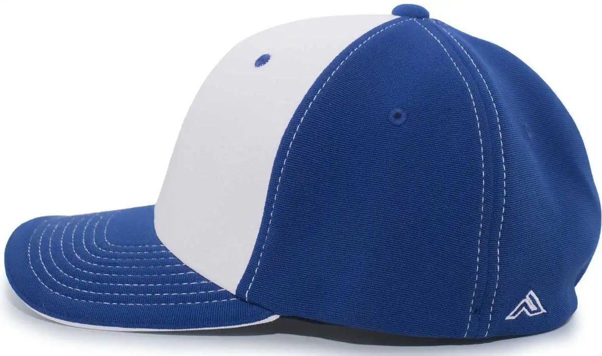 Pacific Headwear 398f M2 Performance Flexfit Cap - Royal Silver