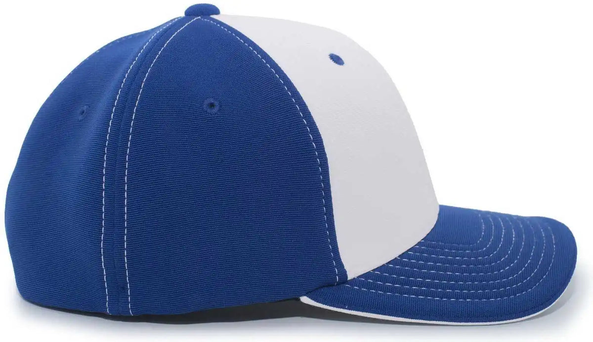 Pacific Headwear 398f M2 Performance Flexfit Cap - Royal Silver