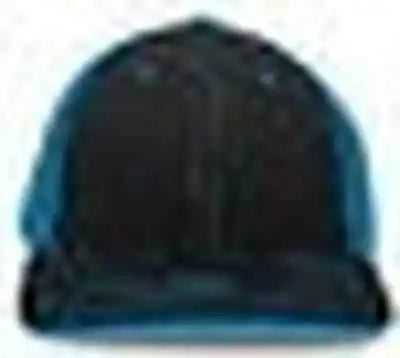 Pacific Headwear 404f Trucker Flexfit Cap - Black Neon Blue