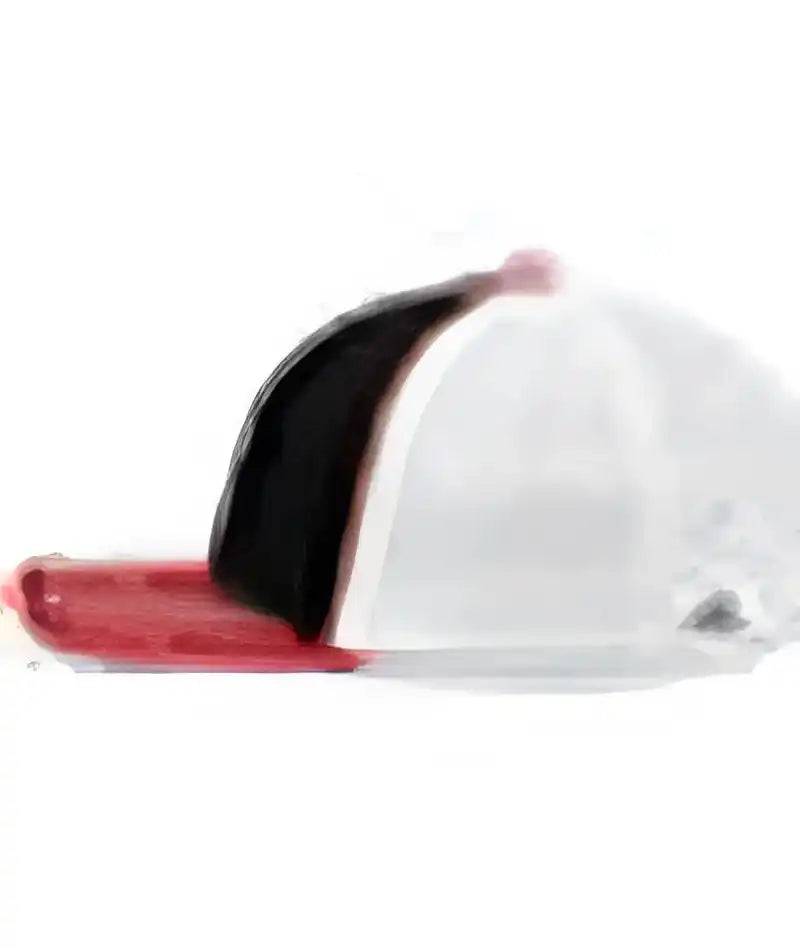 Pacific Headwear 404f Trucker Flexfit Cap - Black White Red