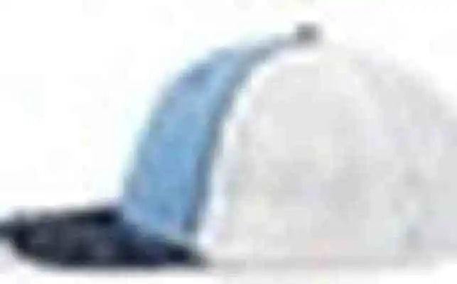 Pacific Headwear 404f Trucker Flexfit Cap - Columbia Blue White Navy