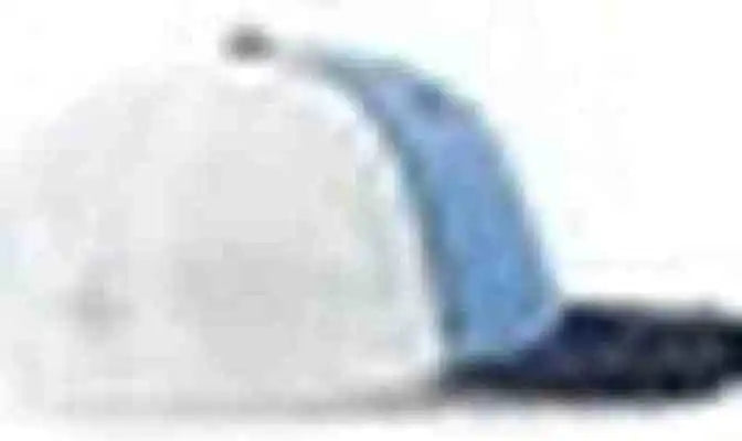 Pacific Headwear 404f Trucker Flexfit Cap - Columbia Blue White Navy