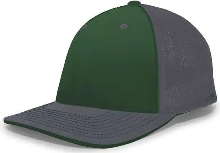 Pacific Headwear 404f Trucker Flexfit Cap - Dark Green Graphite - Forest Gray / 6 1/2’’ 7’’