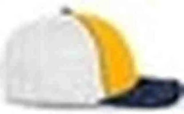 Pacific Headwear 404f Trucker Flexfit Cap - Gold White Navy