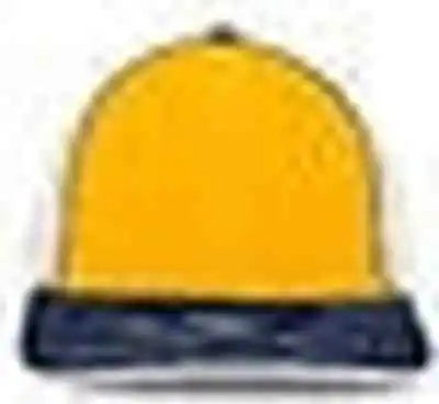 Pacific Headwear 404f Trucker Flexfit Cap - Gold White Navy - 6 1/2’’ 7’’