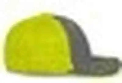 Pacific Headwear 404f Trucker Flexfit Cap - Graphite Neon Yellow