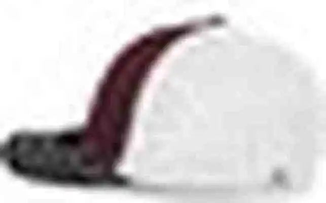 Pacific Headwear 404f Trucker Flexfit Cap - Maroon White Black