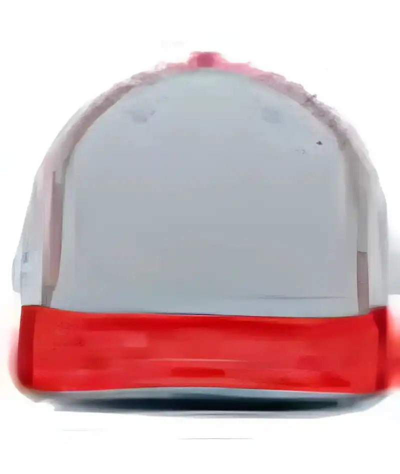 Pacific Headwear 404f Trucker Flexfit Cap - Silver Red - Light Gary / 6 1/2’’ 7’’