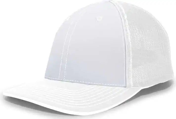 Pacific Headwear 404f Trucker Flexfit Cap - White - 6 1/2’’ 7’’