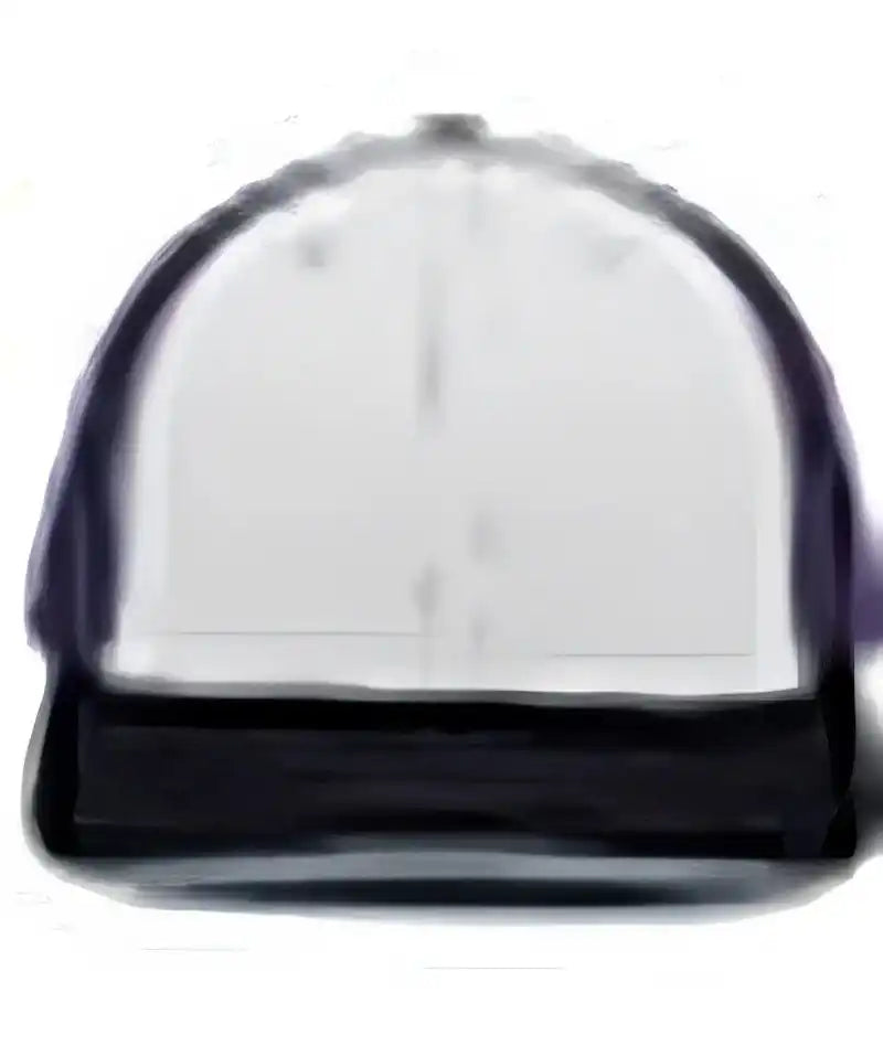 Pacific Headwear 404f Trucker Flexfit Cap - White Purple Black - 6 1/2’’ 7’’