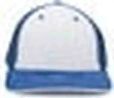 Pacific Headwear 404f Trucker Flexfit Cap - White Royal - 6 1/2’’ 7’’