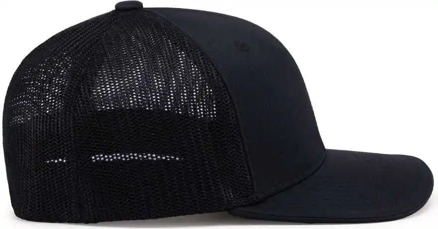 Pacific Headwear 404m Trucker Flexfit Cap - Black