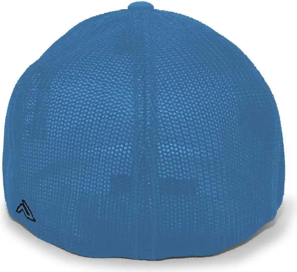 Pacific Headwear 404m Trucker Flexfit Cap - Black Neon Blue