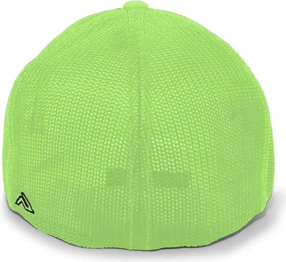 Pacific Headwear 404m Trucker Flexfit Cap - Black Neon Green