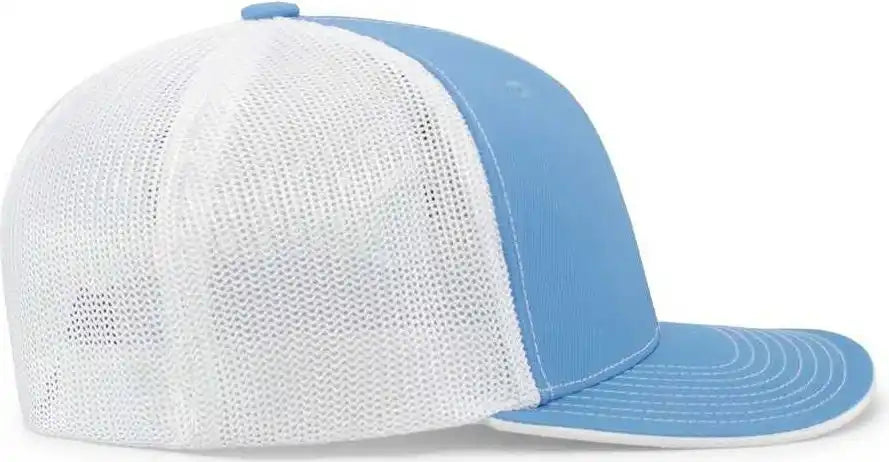Pacific Headwear 404m Trucker Flexfit Cap - Columbia Blue White