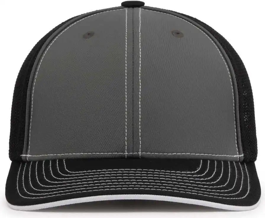 Pacific Headwear 404m Trucker Flexfit Cap - Graphite Black