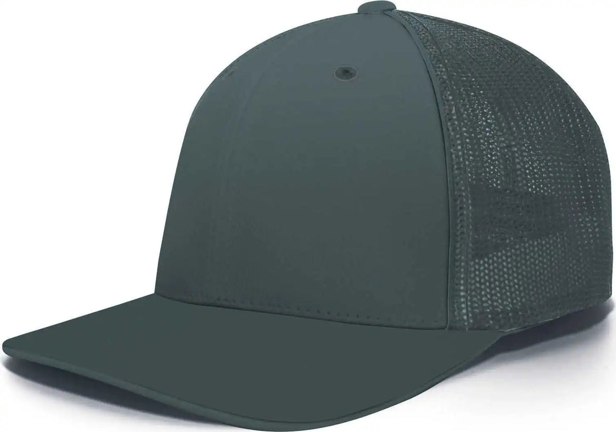 Pacific Headwear 404m Trucker Flexfit Cap - Graphite - Dark Gray / 6 3/8’’ - 7/8’’