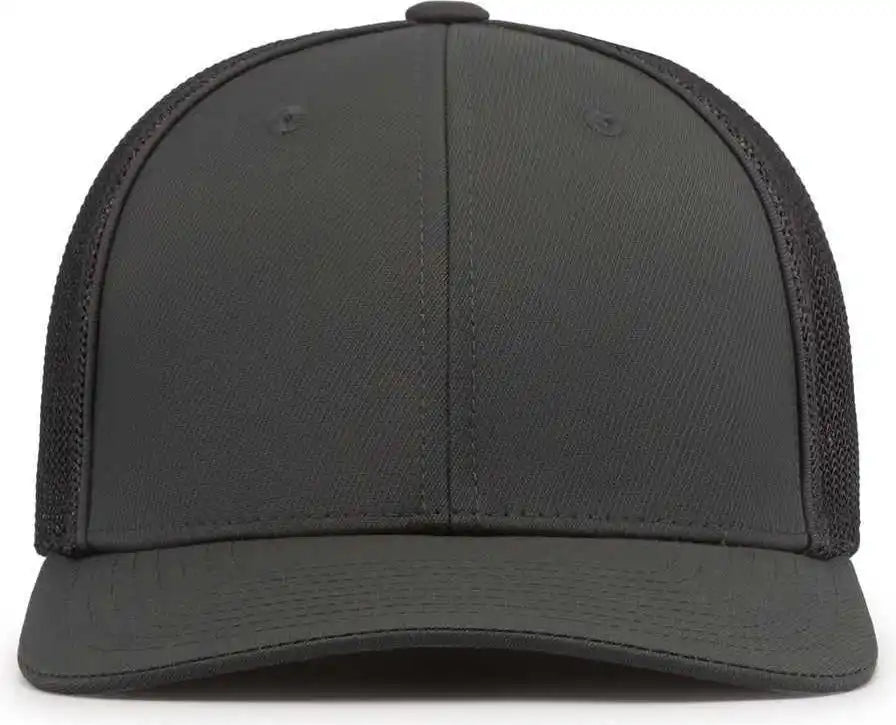 Pacific Headwear 404m Trucker Flexfit Cap - Graphite - Dark Gray / 6 3/8’’ - 7/8’’