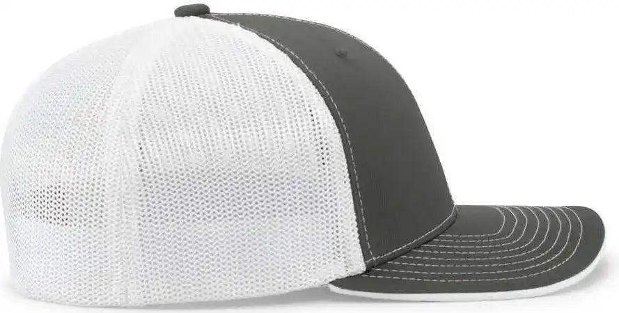 Pacific Headwear 404m Trucker Flexfit Cap - Graphite White