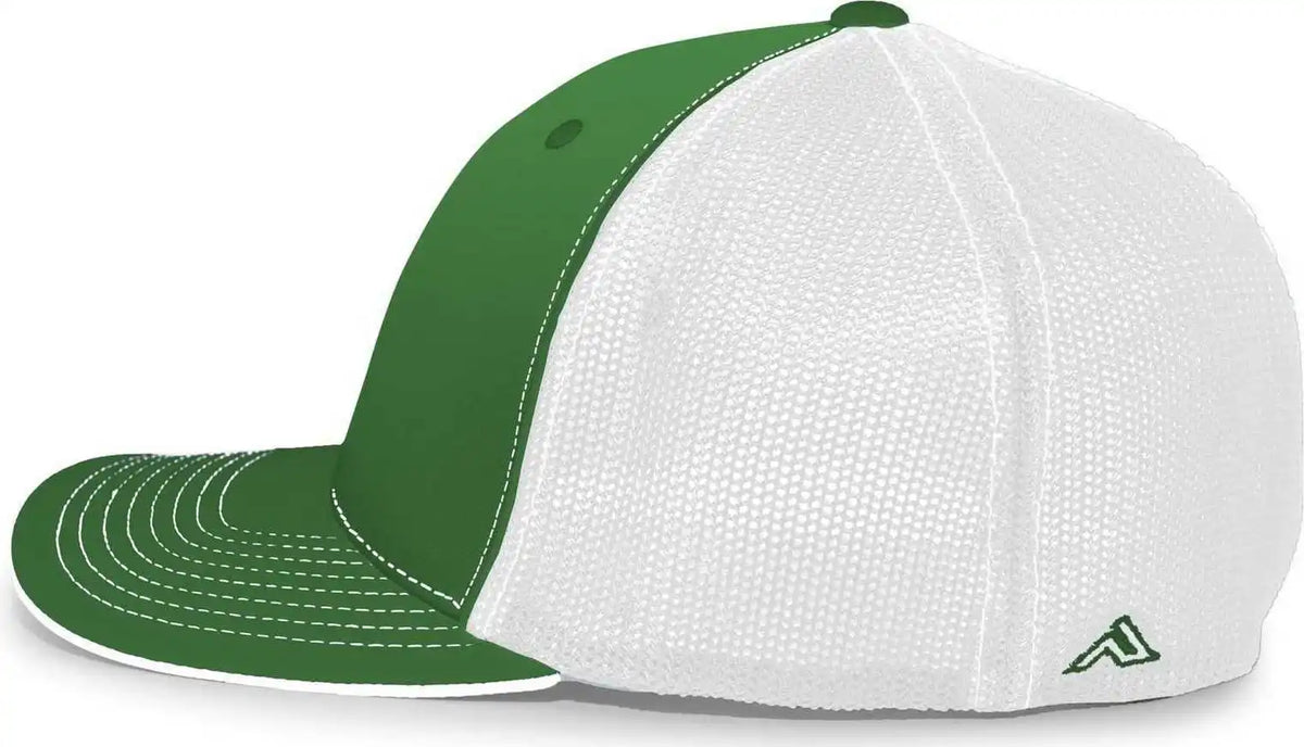 Pacific Headwear 404m Trucker Flexfit Cap - Kelly White