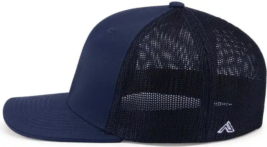 Pacific Headwear 404m Trucker Flexfit Cap - Navy