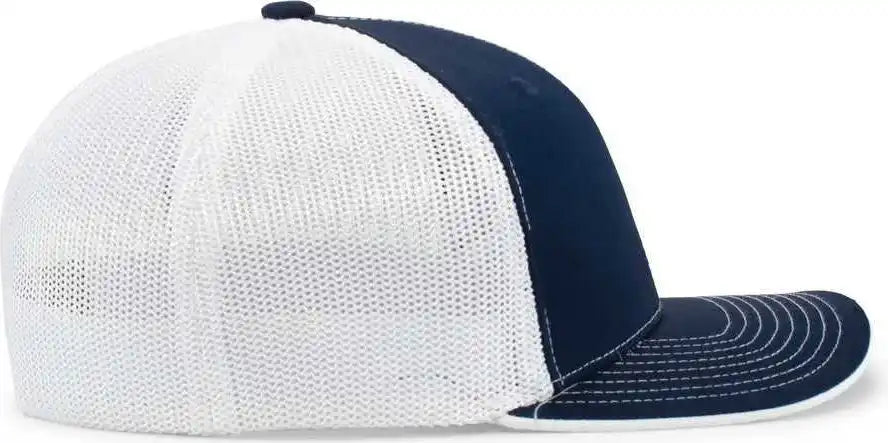 Pacific Headwear 404m Trucker Flexfit Cap - Navy White