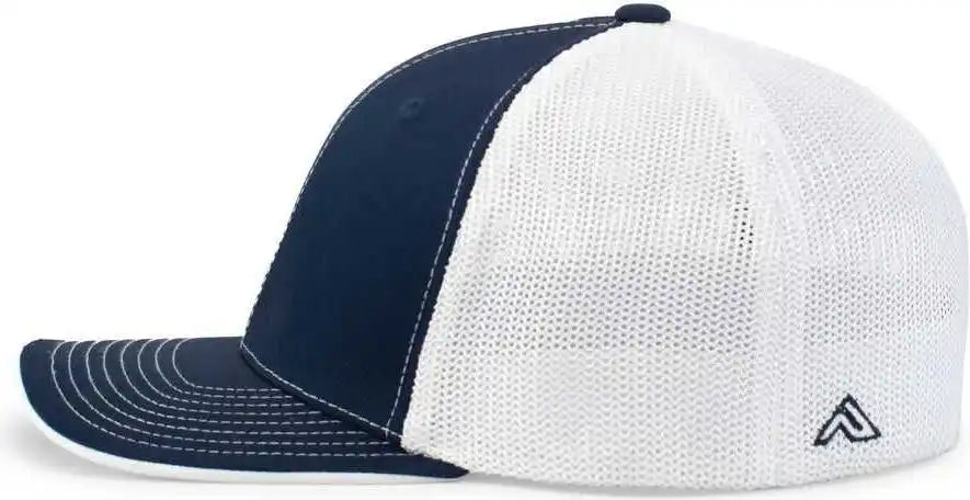 Pacific Headwear 404m Trucker Flexfit Cap - Navy White