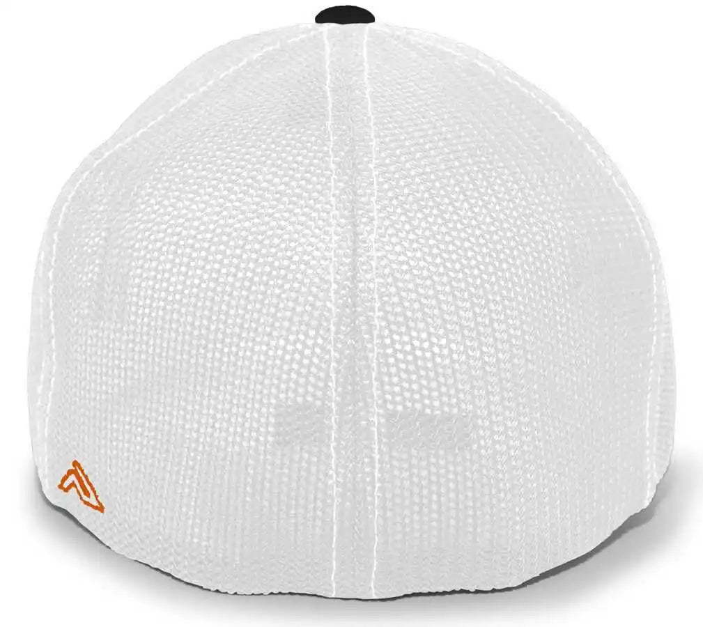 Pacific Headwear 404m Trucker Flexfit Cap - Orange Black