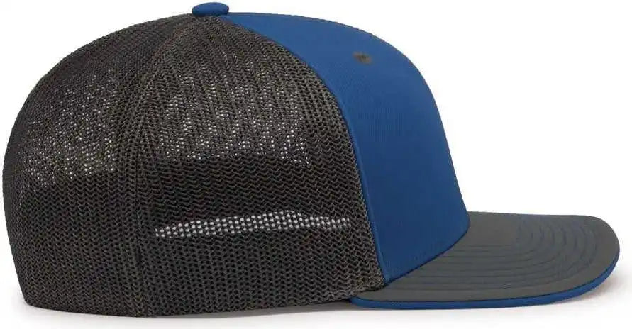Pacific Headwear 404m Trucker Flexfit Cap - Royal Graphite