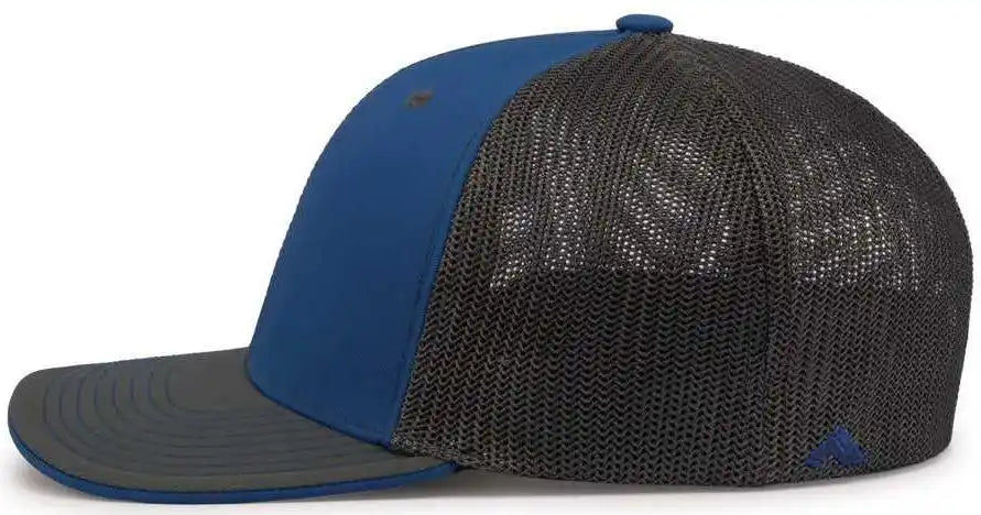 Pacific Headwear 404m Trucker Flexfit Cap - Royal Graphite