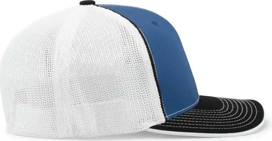 Pacific Headwear 404m Trucker Flexfit Cap - Royal White Black