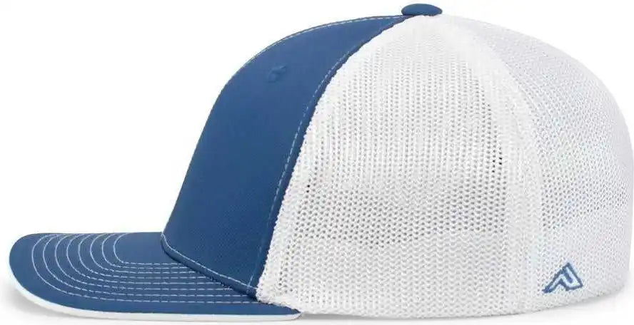 Pacific Headwear 404m Trucker Flexfit Cap - Royal White