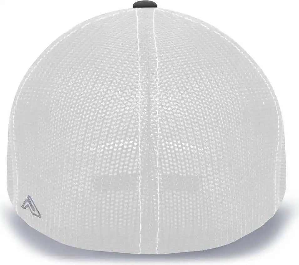 Pacific Headwear 404m Trucker Flexfit Cap - Silver White Black