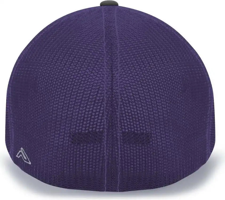 Pacific Headwear 404m Trucker Flexfit Cap - White Purple Black