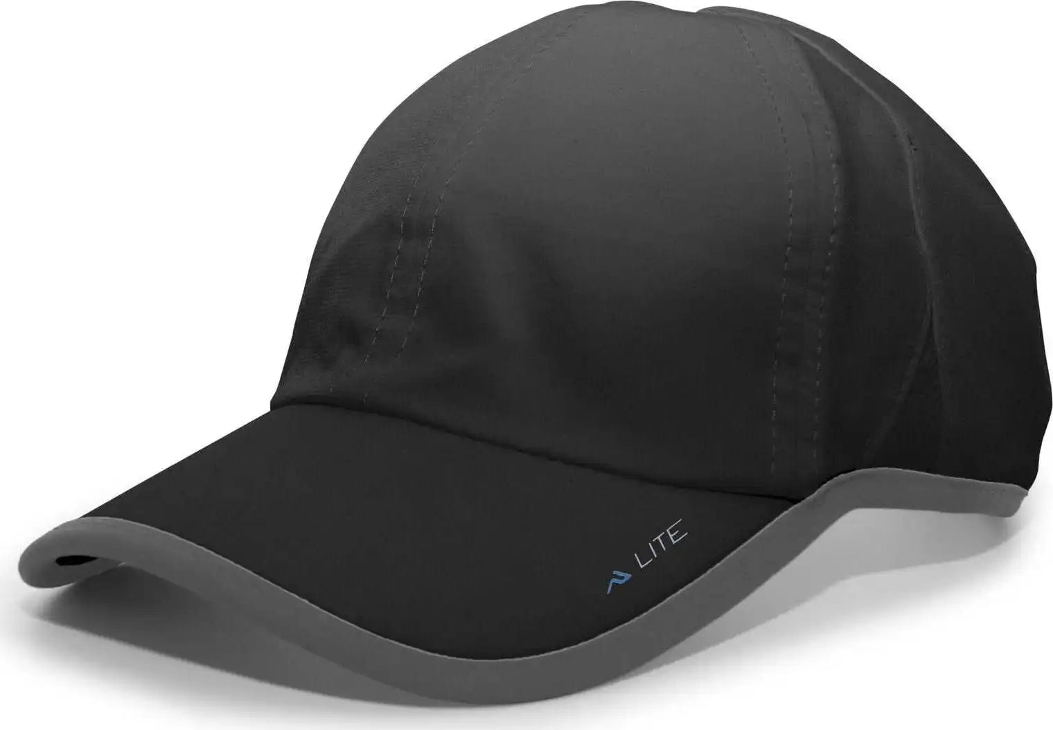 Pacific Headwear 410l Active Cap Hook-and-loop - Black Graphite - Dark Gray / 7’’ - 7 7/8’’