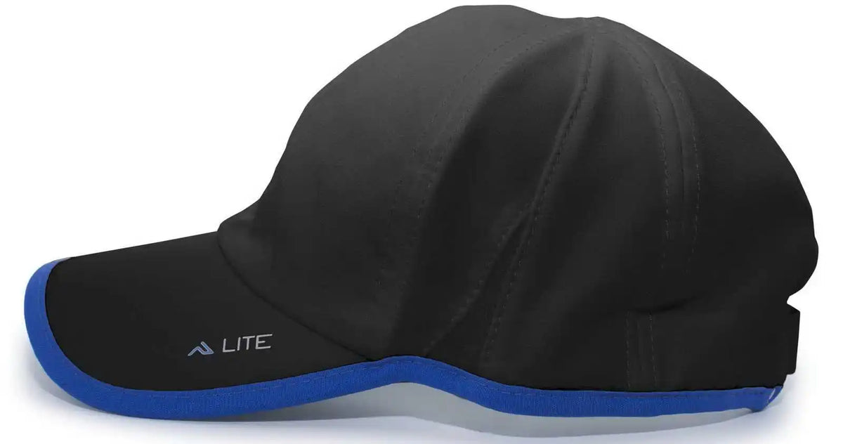 Pacific Headwear 410l Active Cap Hook-and-loop - Black Royal - 7’’ - 7 7/8’’