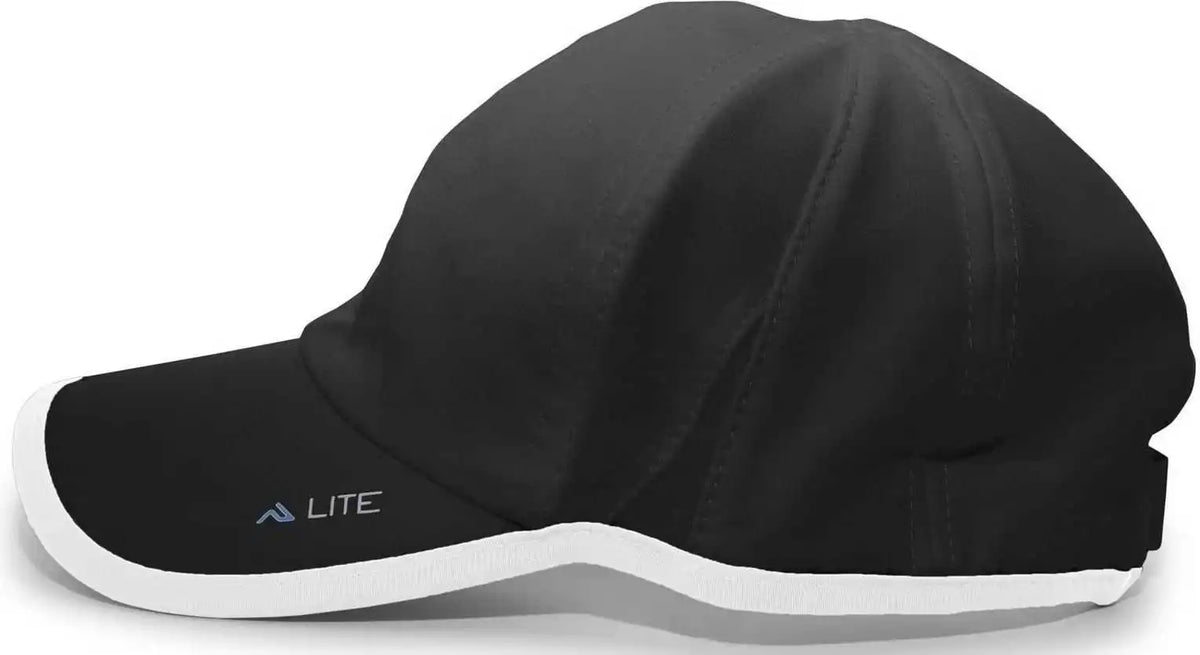 Pacific Headwear 410l Active Cap Hook-and-loop - Black White - 7’’ - 7 7/8’’