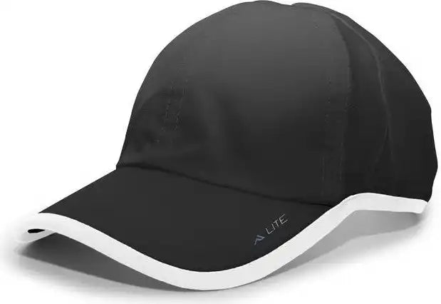 Pacific Headwear 410l Active Cap Hook-and-loop - Black White - 7’’ - 7 7/8’’
