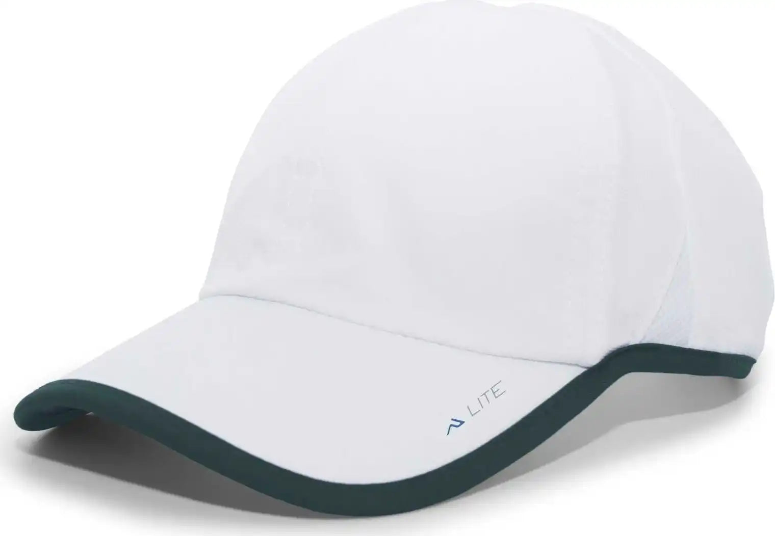 Pacific Headwear 410l Active Cap Hook-and-loop - White Dark Green - Forest / 7’’ - 7 7/8’’
