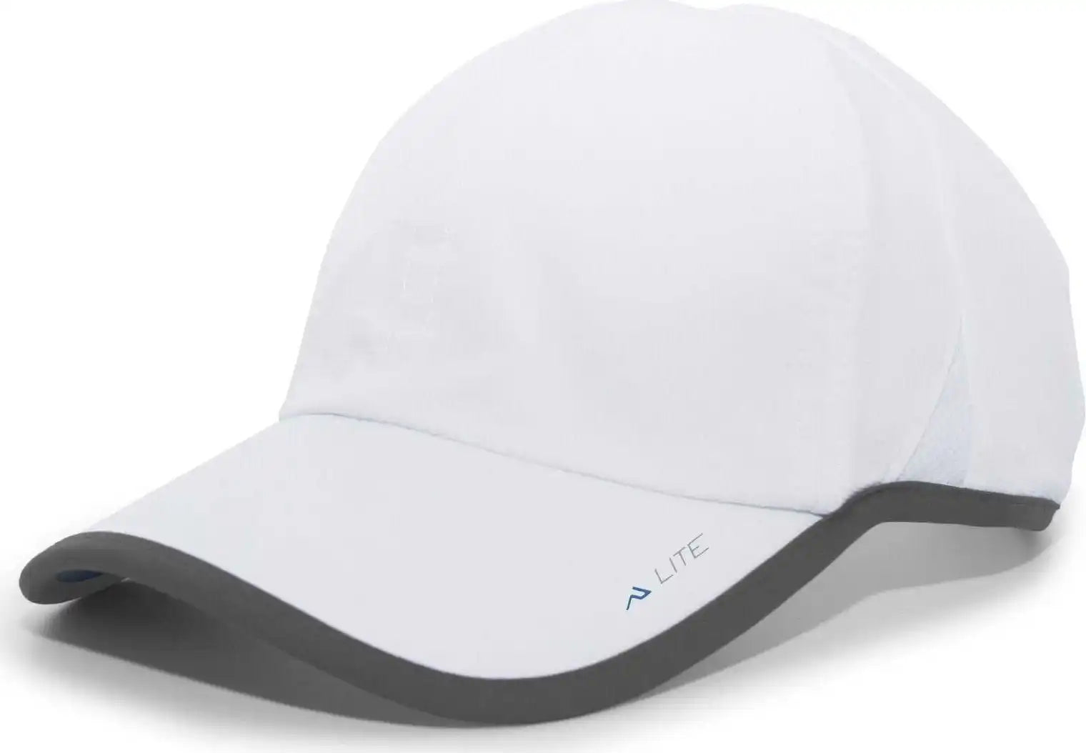 Pacific Headwear 410l Active Cap Hook-and-loop - White Graphite - Dark Gray / 7’’ - 7 7/8’’