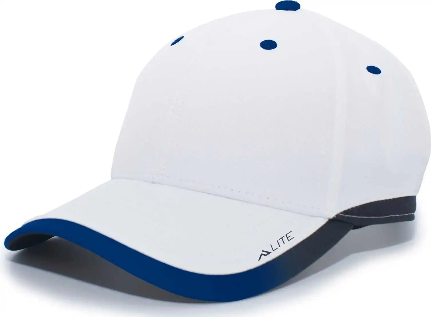 Pacific Headwear 416l Running Cap Hook-and-loop - White Navy - 7’’ - 7 7/8’’