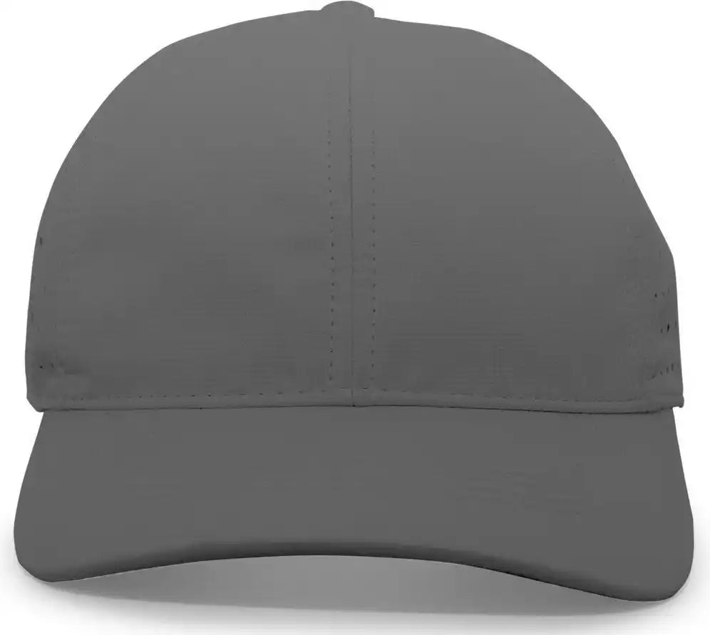 Pacific Headwear 425l Light-weight Perforated Hook-and-loop Cap - Graphite - Dark Gray / 7’’ - 7 7/8’’