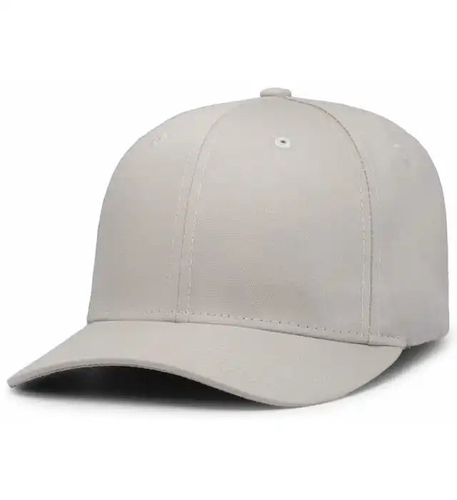 Pacific Headwear 430c Cotton-poly Flexfit Cap - Silver - Light Gray / 6 1/2’’ - 7’’