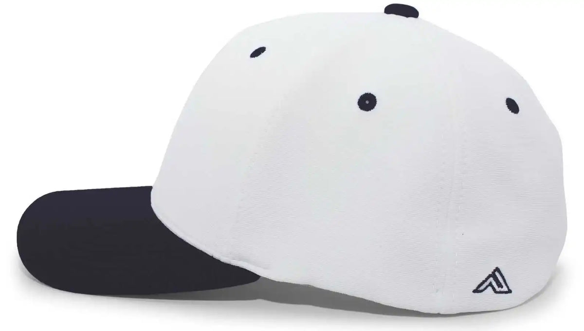 Pacific Headwear 498f M2 Performance Flexfit Cap - White Navy