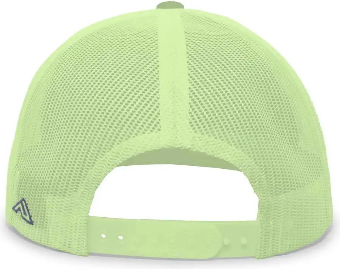 Pacific Headwear 4d3 Trucker D-series Snapback Cap - Graphite Neon Yellow - Dark Gray / 7’’ - 7 7/8’’