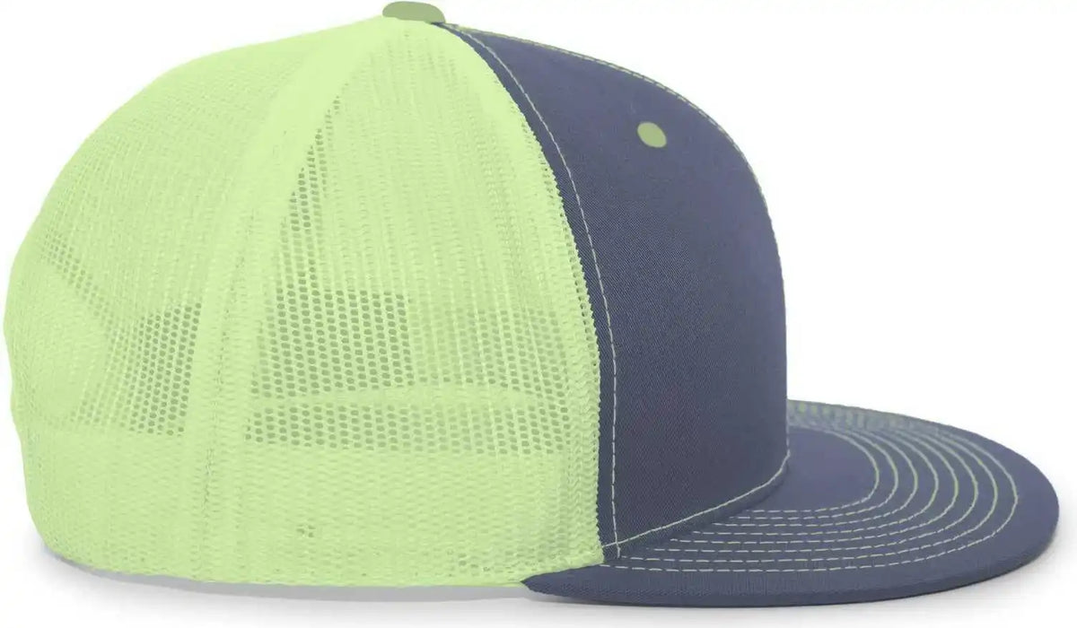 Pacific Headwear 4d3 Trucker D-series Snapback Cap - Graphite Neon Yellow - Dark Gray / 7’’ - 7 7/8’’