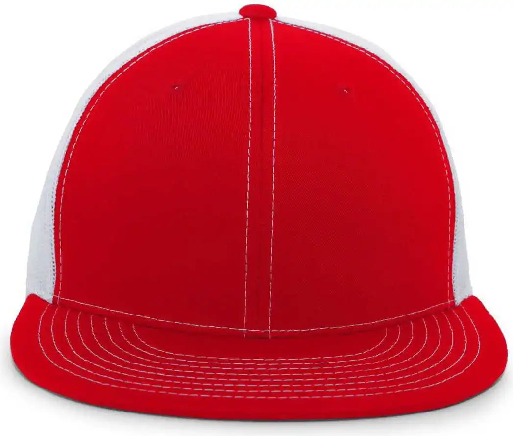 Pacific Headwear 4d3 Trucker D-series Snapback Cap - Red White - 7’’ - 7 7/8’’